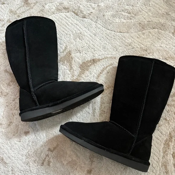 BearPaw Black Boots women’s size 8. Great condition. - Picture 2 of 7